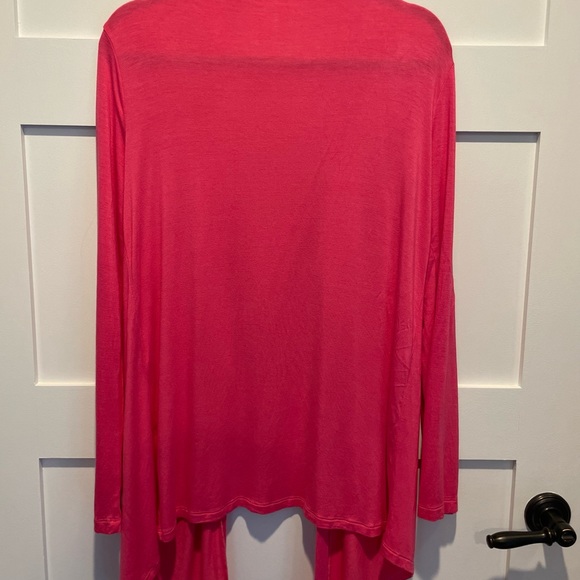 Bright pink light weight cardigan Women’s size XL - Picture 6 of 7